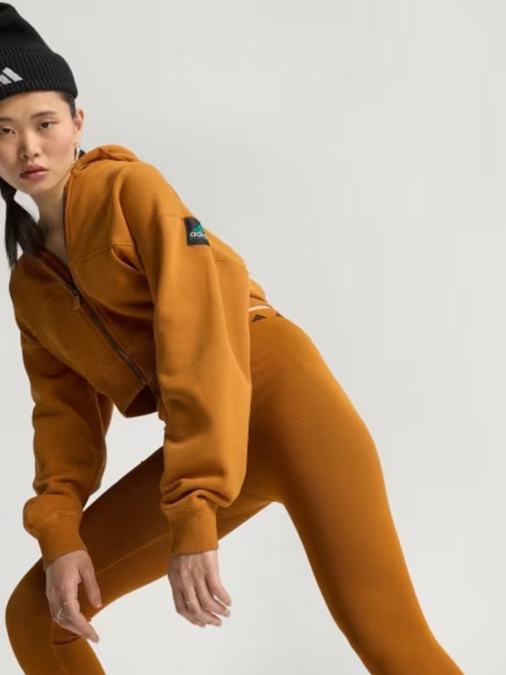 Adidas Equipment Cropped Hoodie - Craft Ochre - Picture 2 of 9